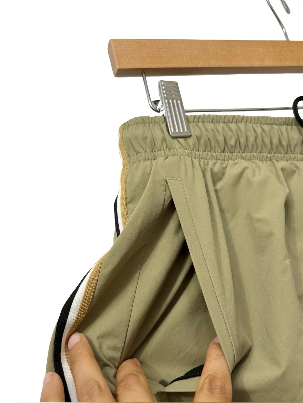 Hugo Boss Iconic Striped Green‎ Swim Shorts Size Large